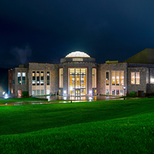 An image of the Marist Rotunda at Night